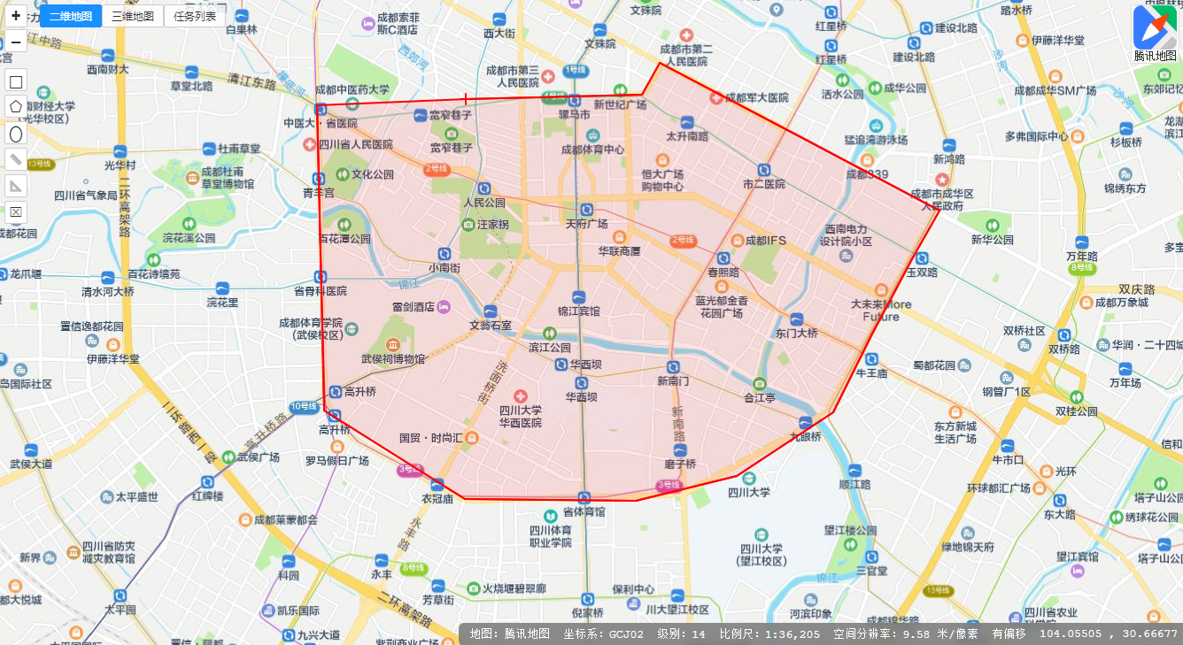 多边形区域绘制